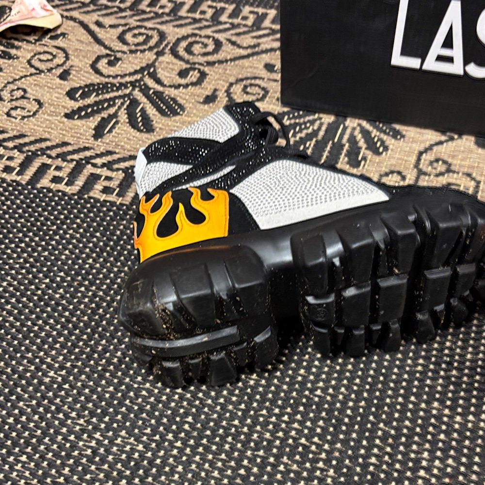 Anthony Wang x LASR Black and White High-Top Sneakers women’s 7.5 - Picture 9 of 13